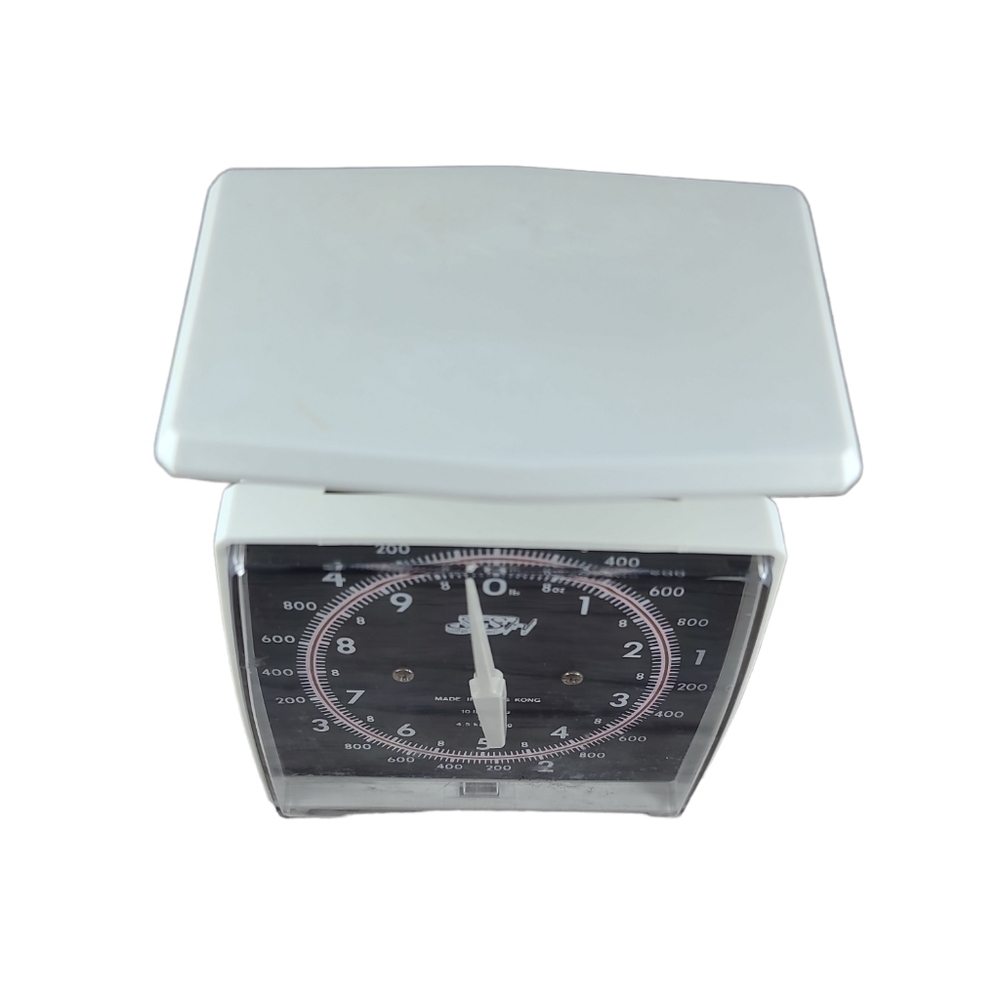 VINTAGE SSH Kitchen Weigh Scale MCM 10lb kg Retro Plastic - Picture 7 of 10